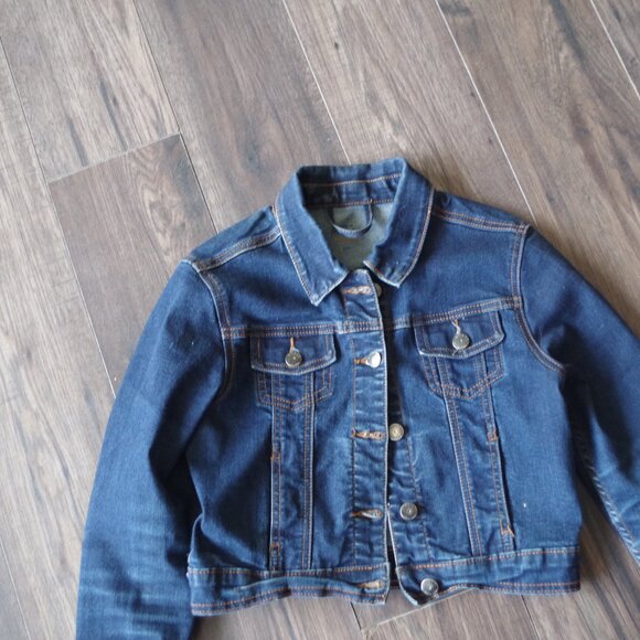 Cropped Dark Washed RW & CO Jean Coat - Picture 2 of 6